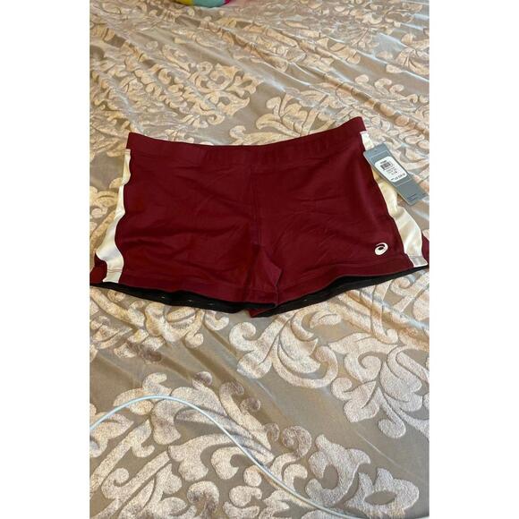 Asics Womens Chaser Workout Shorts Sz Large - Picture 1 of 6